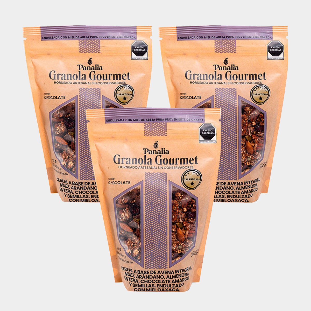 Granola Gourmet Chocolate, paquete de 3