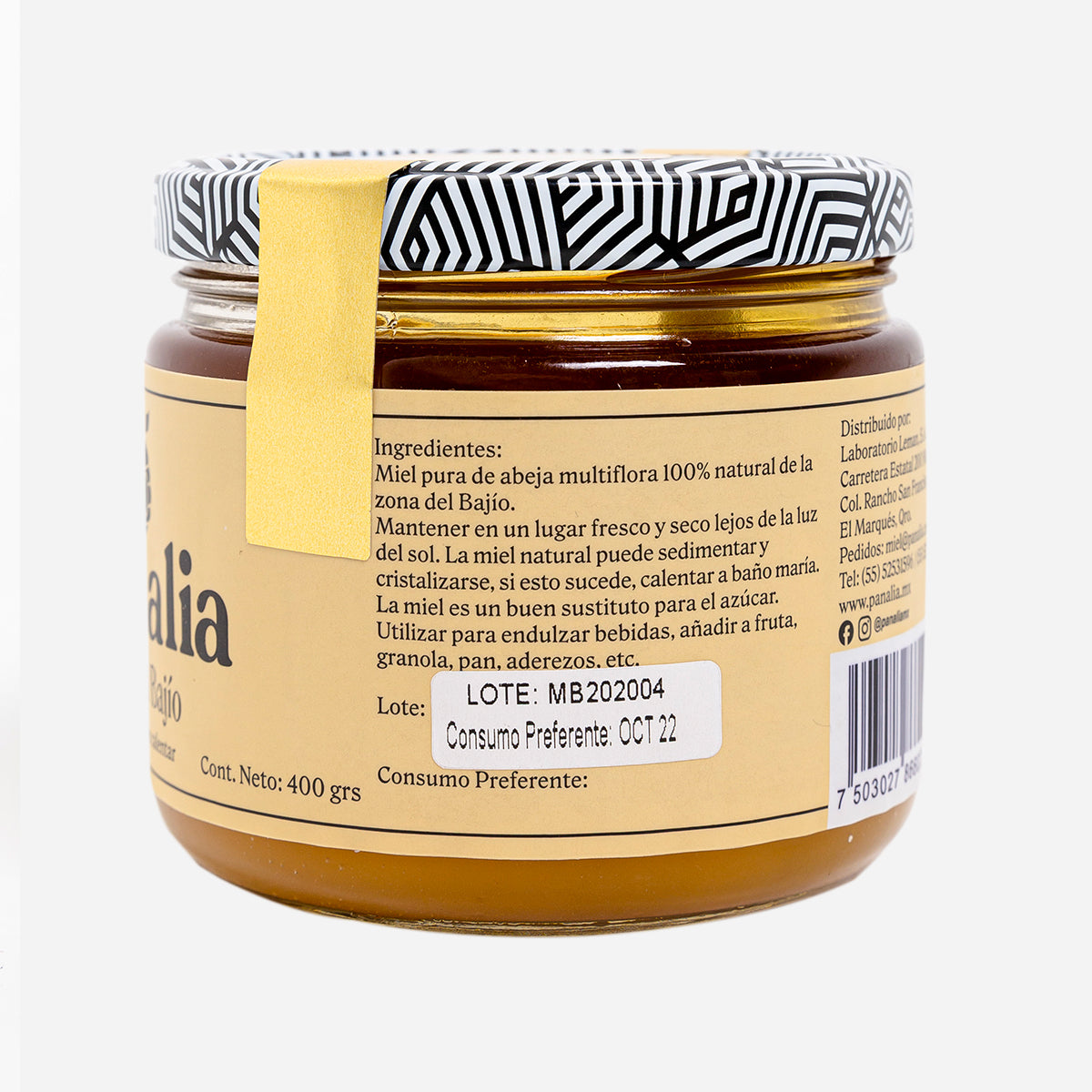 Miel del Bajío de 400 g, paquete de 2