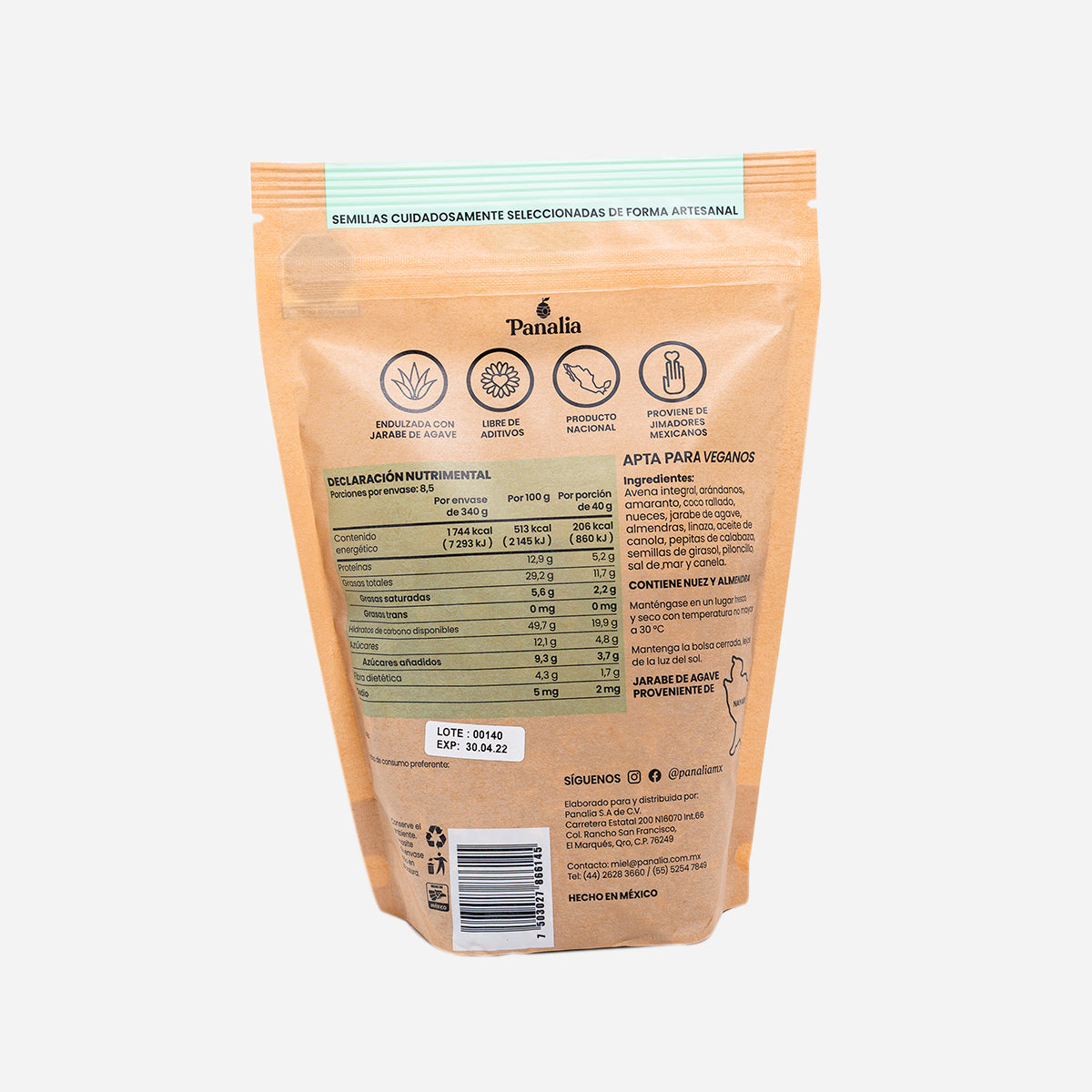 Granola Gourmet Jarabe de Agave, paquete de 2