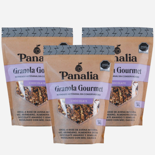 Granola Gourmet Chocolate, paquete de 3