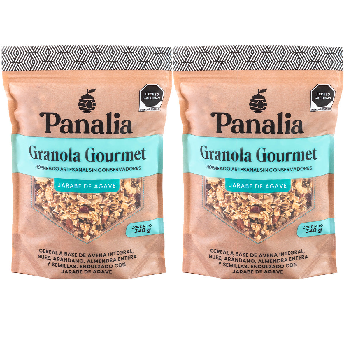 Granola Gourmet Jarabe de Agave, paquete de 2