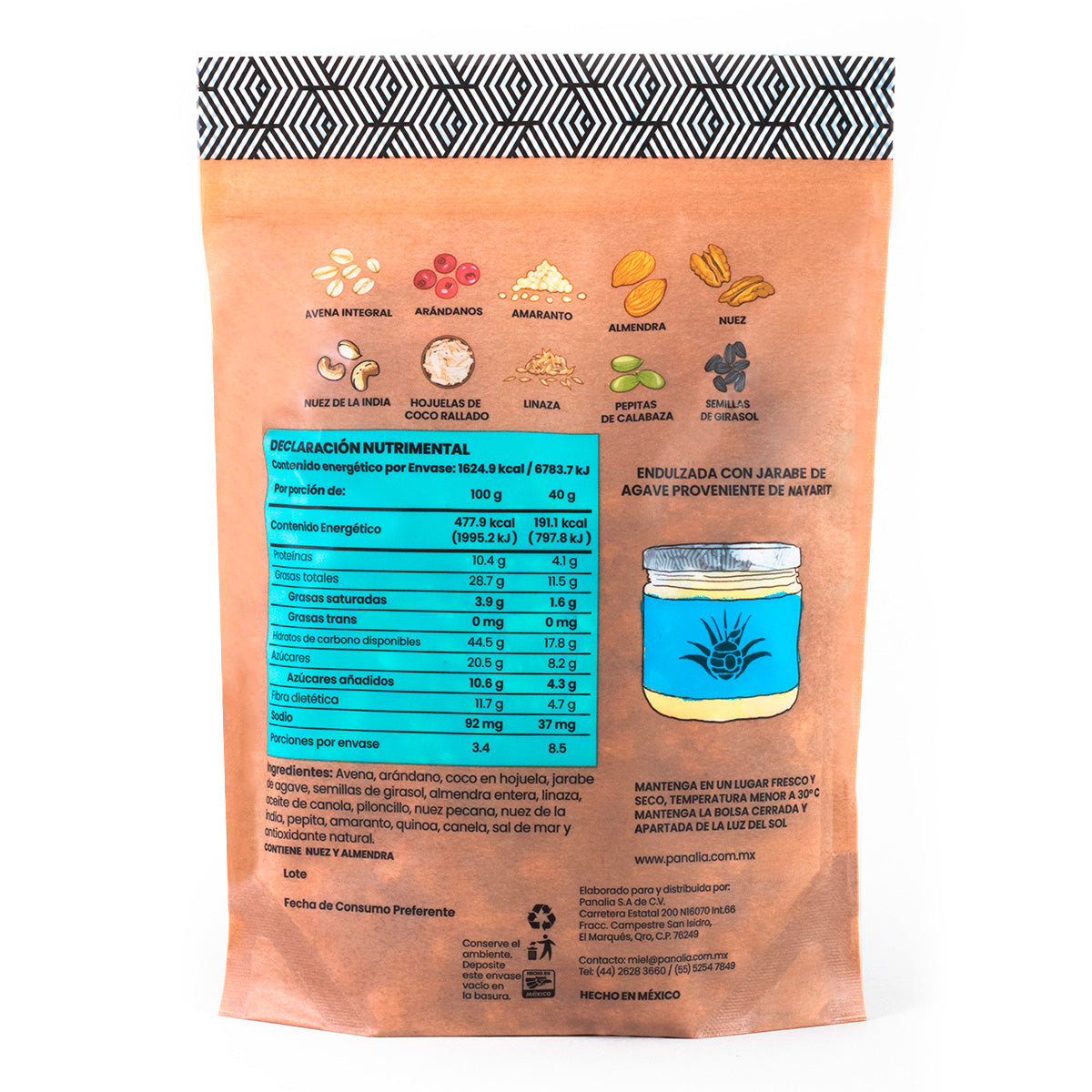 Granola Gourmet Jarabe de Agave, paquete de 2