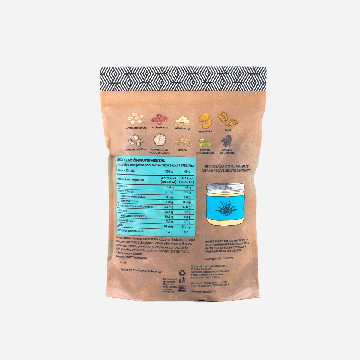 Granola Gourmet Jarabe de Agave, paquete de 2